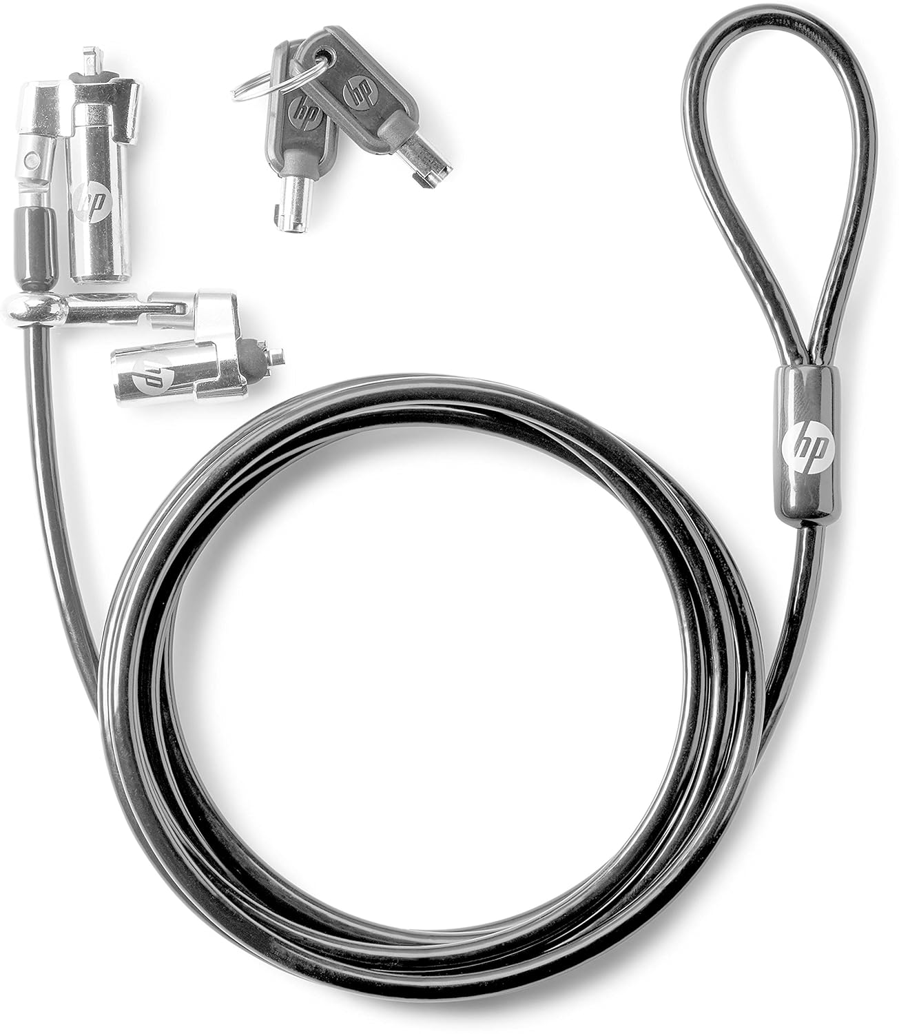 HP 1AJ39AA Nano Keyed Dual Head Cable Lock