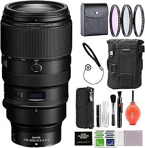 Nikon 20106 NIKKOR Z 100-400mm VR S Telephoto Lens Bundle