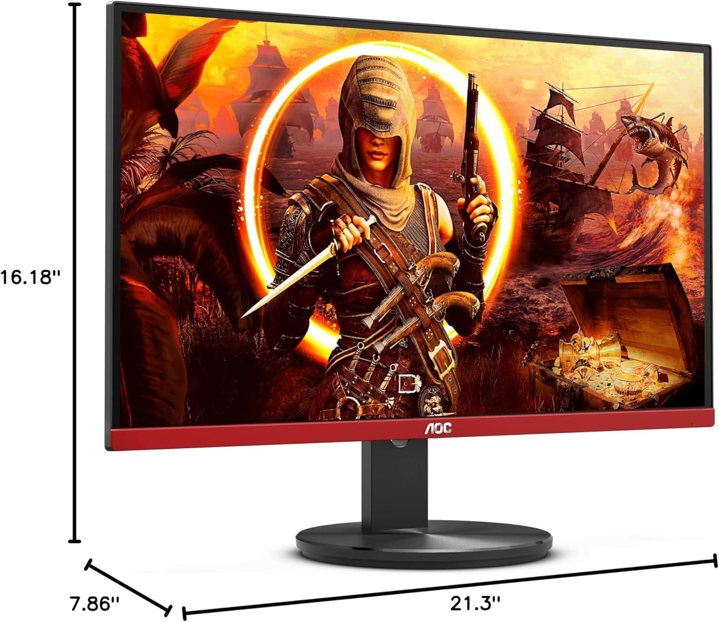 AOC G2490VX 24" 144Hz FHD Gaming Monitor - Frameless