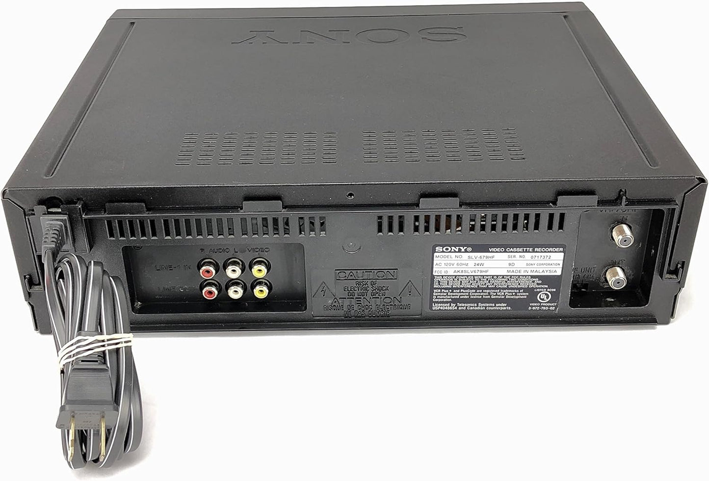 Sony SLV-679HF Hi-Fi Stereo VCR with VCR Plus+