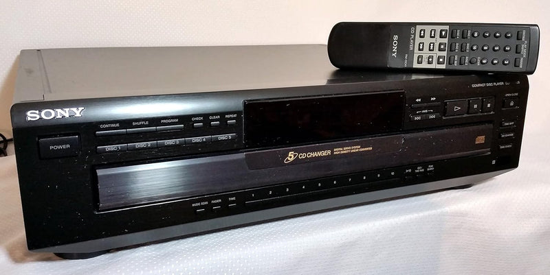 Sony CDP-CE405 5-Disc CD Changer - Remote Included — main product image