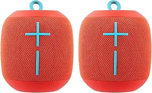 Logitech WONDERBOOM 2 Pack Fireball Red Bluetooth Speaker — main product image
