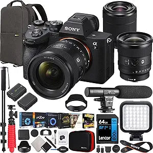 Sony E40SNILCE7M4KBX8 a7 IV Mirrorless Camera Two Lens Bundle