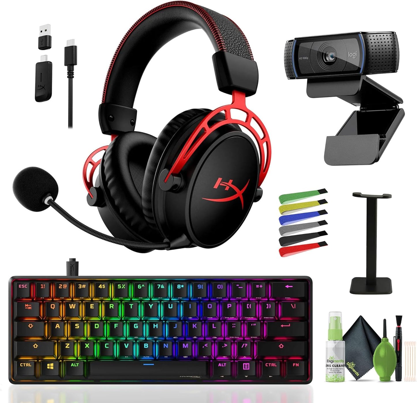 HyperX 4P5D4AA Cloud Alpha Wireless Gaming Headset Bundle