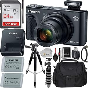 Canon PowerShot SX740 HS Digital Camera Bundle