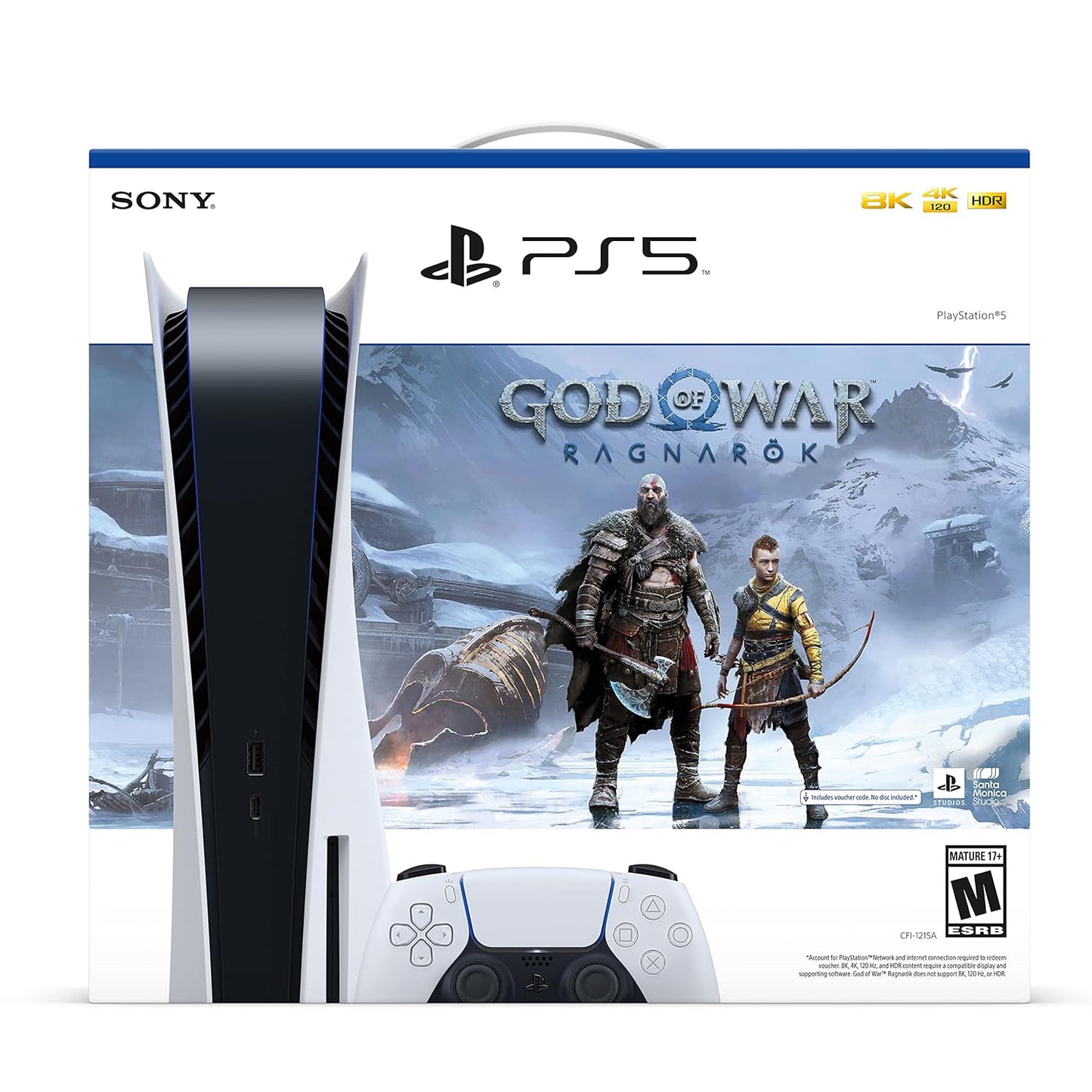 Sony PS5 Playstation 5 Disc Version God of War Ragnarok Bundle