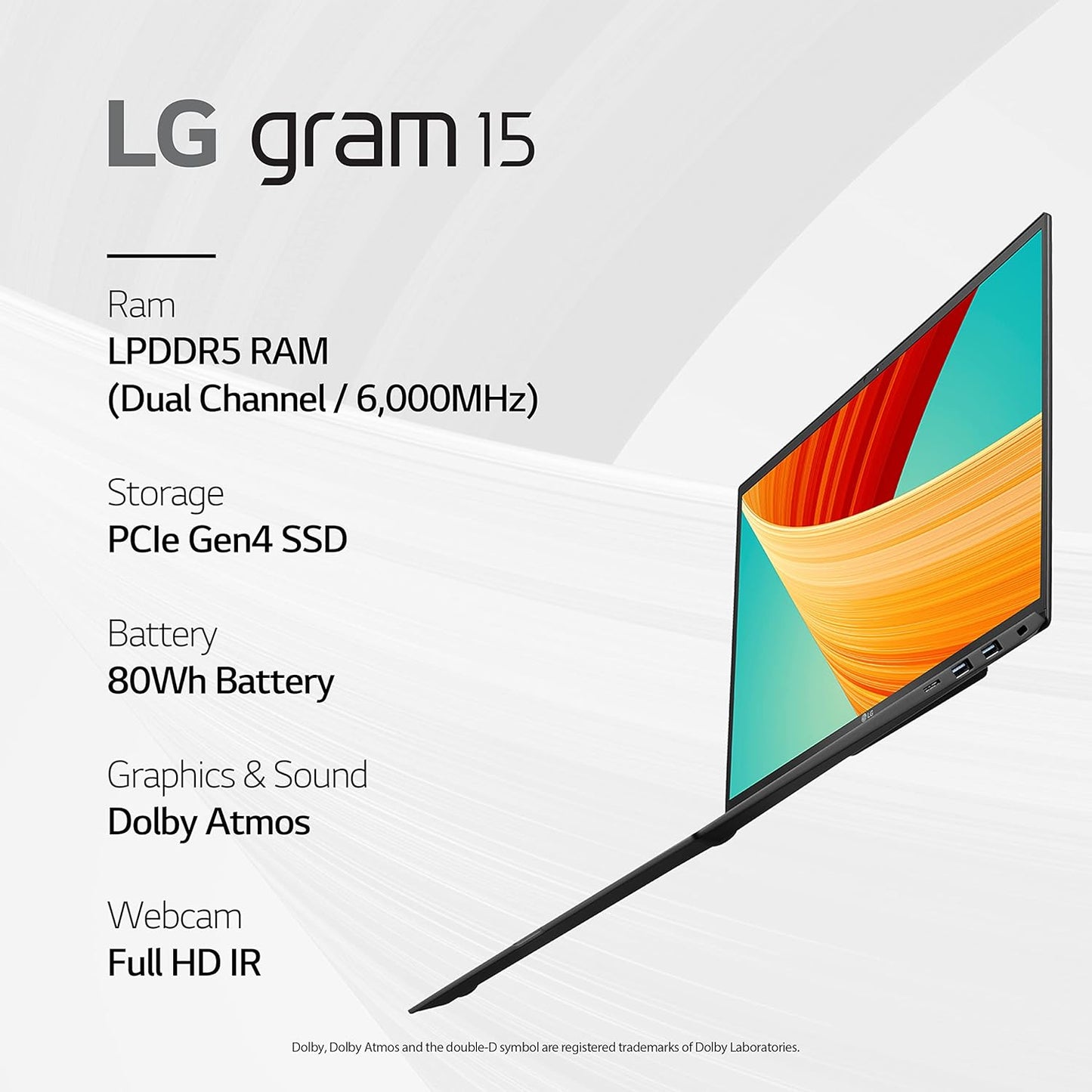 LG 15Z90R-P.AAB7U1 gram 15.6" Laptop i7 13th Gen 16GB 512GB