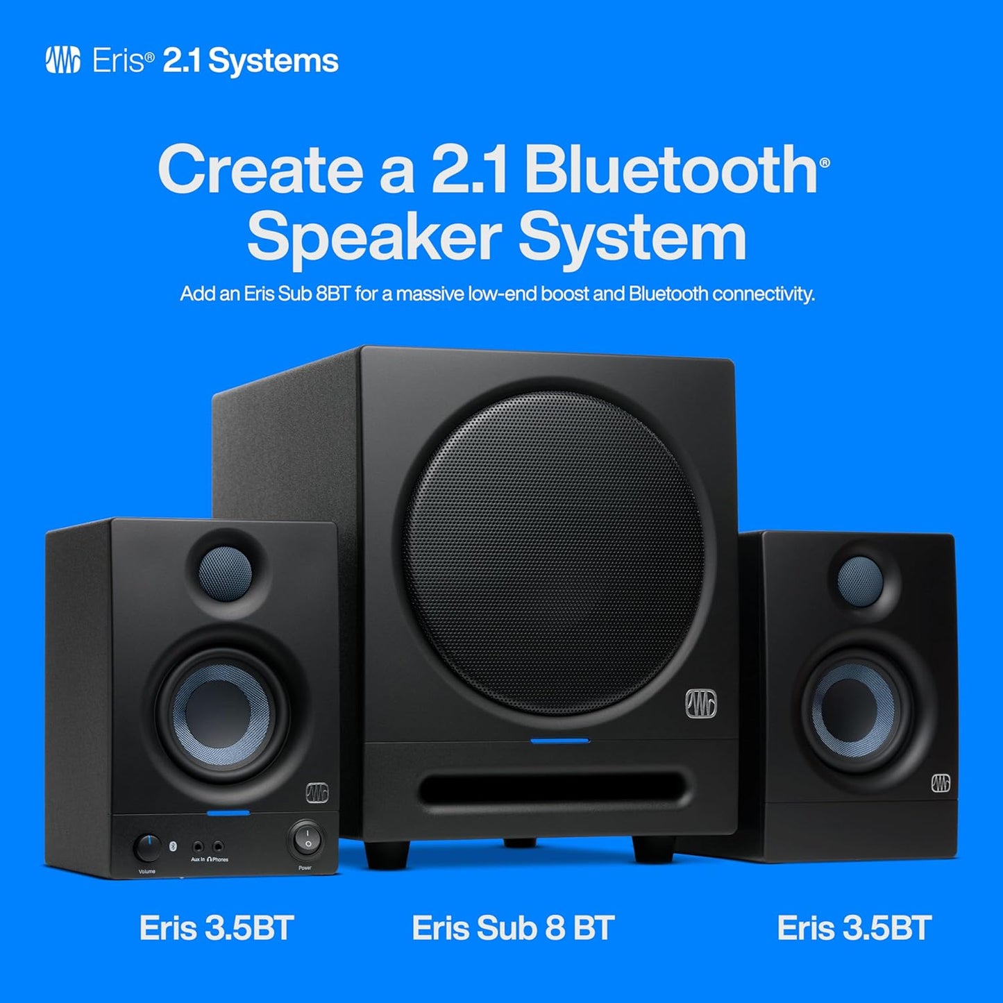 PreSonus Eris 3.5BT Bluetooth Studio Monitors