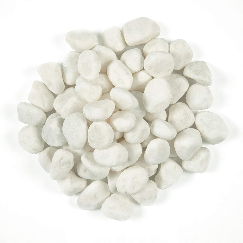 MSI AMZ-LSC-0024 White Tumbled Pebbles - 1-2 Inch, 40 lb. Bag — main product image