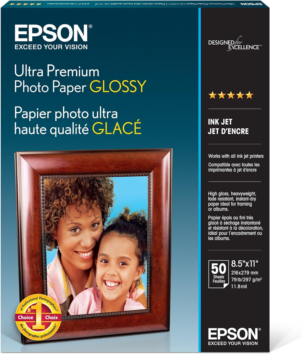 Epson S042175 Ultra Premium Glossy Photo Paper 8.5x11