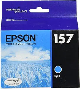 Epson T157220 UltraChrome K3 Cyan Ink Cartridge