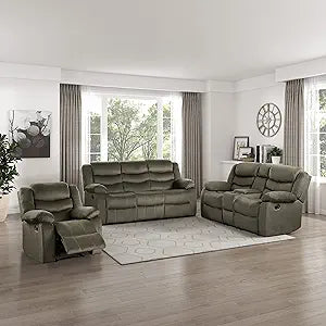 Lexicon 194840171287 Mabel 3-Piece Reclining Living Room Set