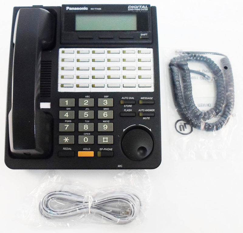 Panasonic KX-T7433 Black Digital Telephone (Refurbished) — main product image
