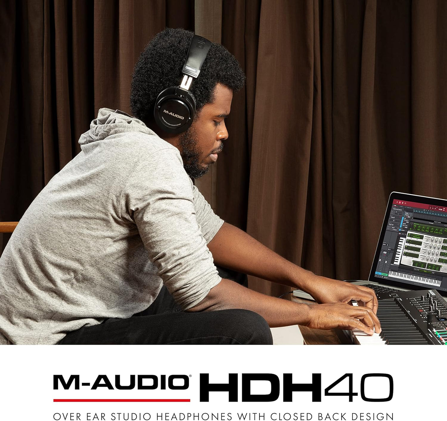M-Audio HDH40 Over-Ear Studio Monitoring Headphones