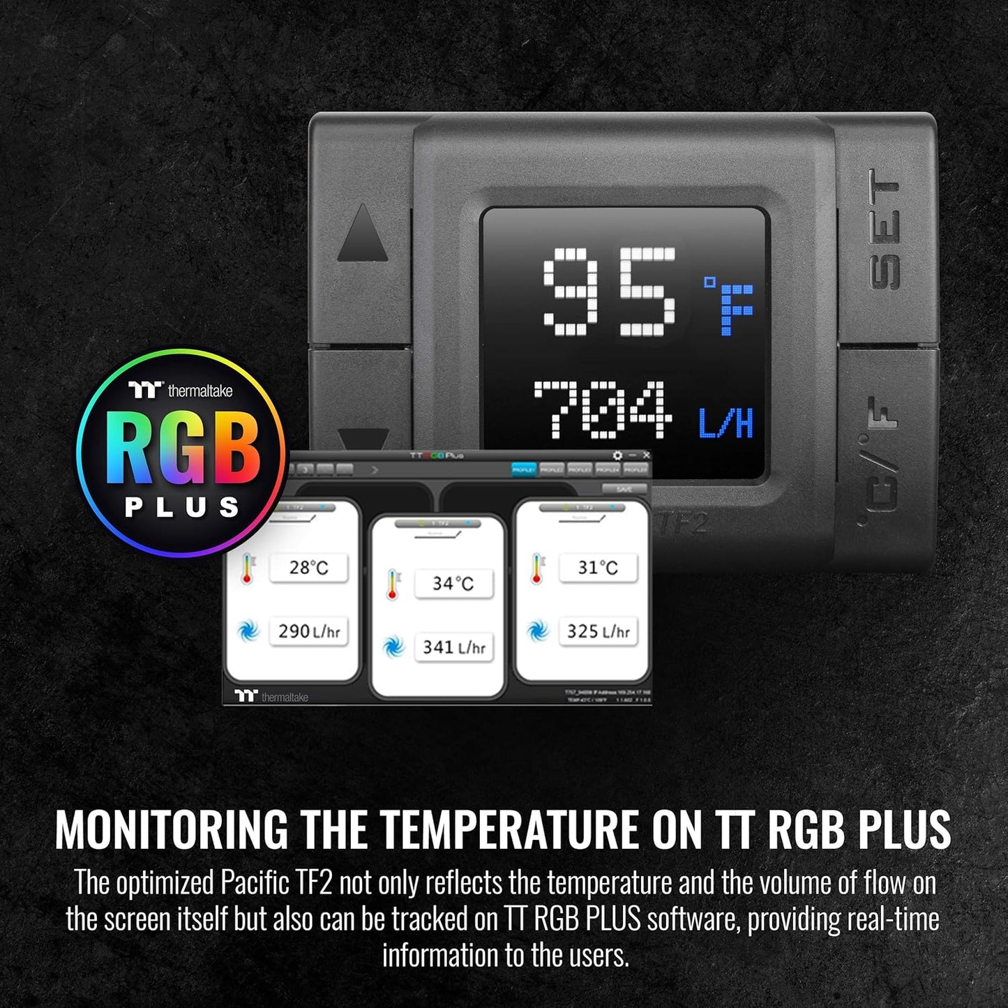 Thermaltake Pacific TF2 RGB Coolant Temperature Flow Indicator