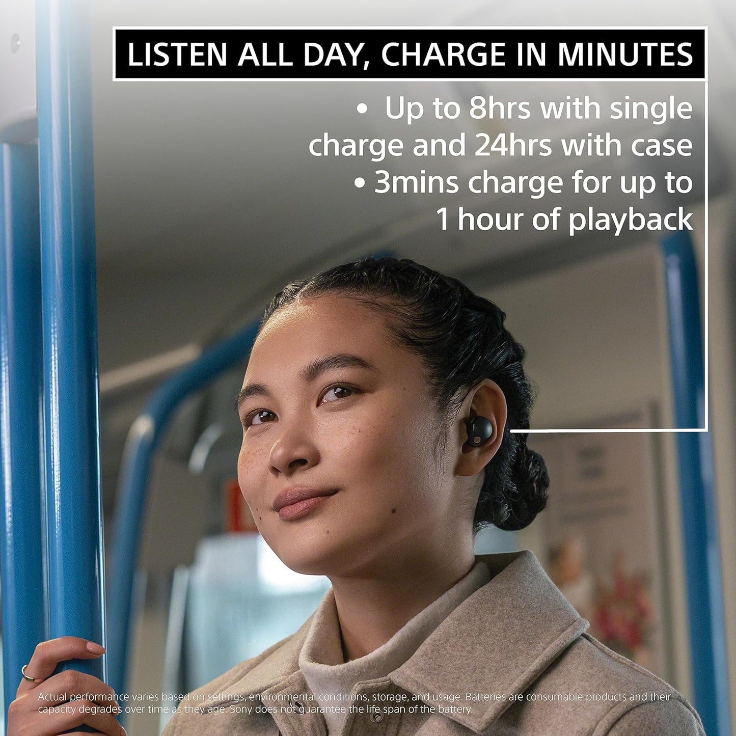 Sony WF1000XM5/B Noise Cancelling Wireless Earbuds