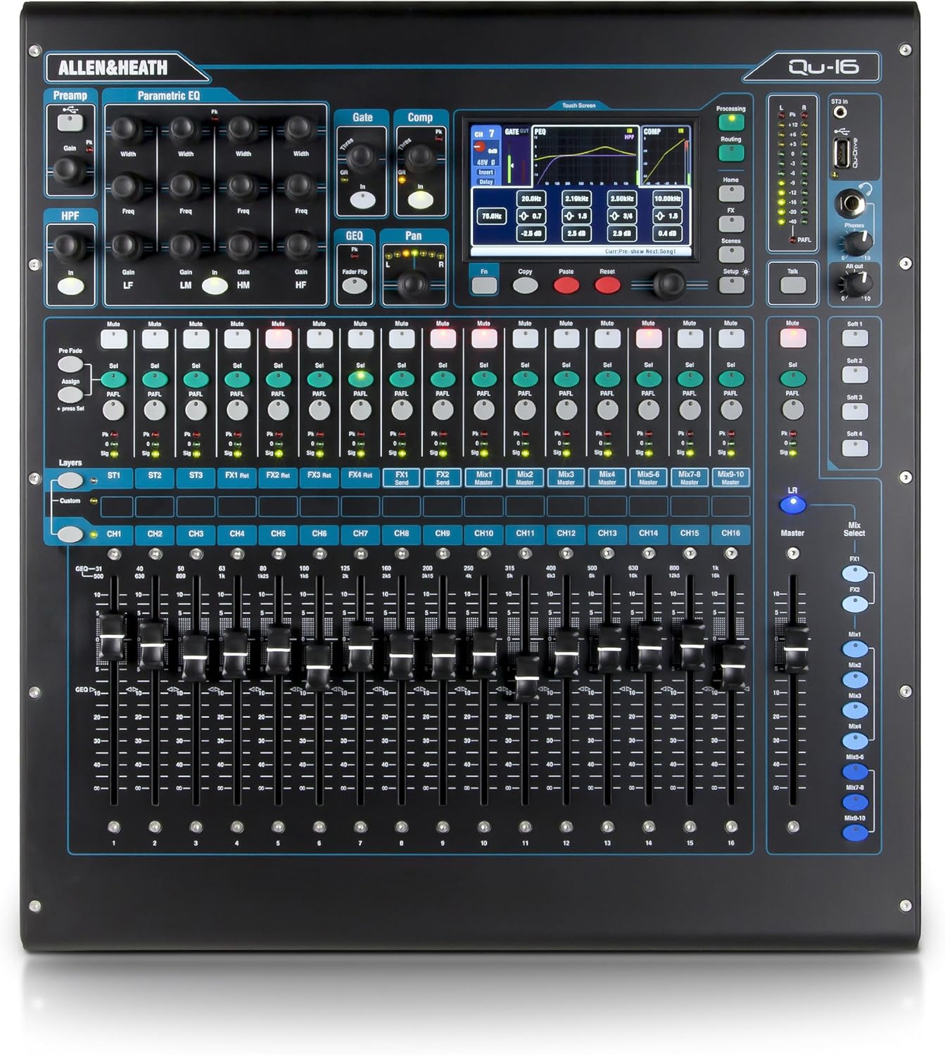 Allen & Heath Qu-16 Digital Mixer Rack Mountable