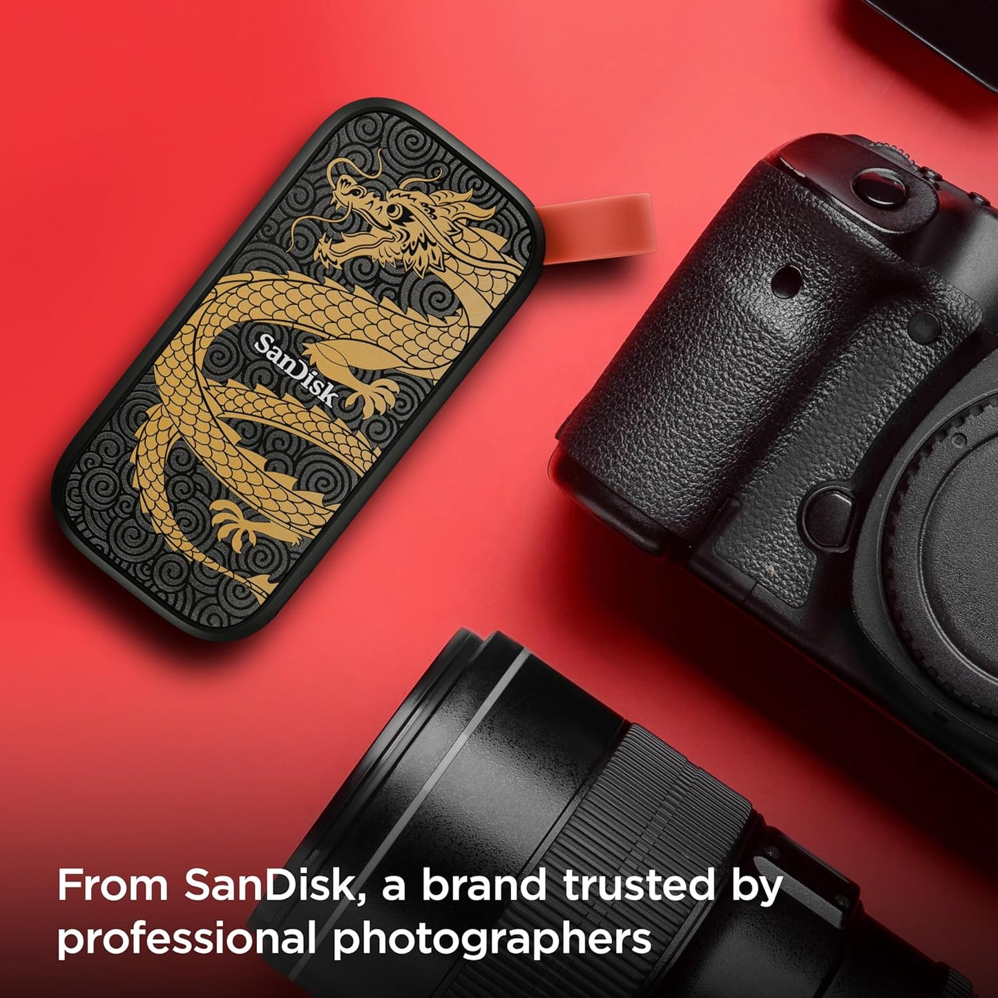 SanDisk SDSSDE30-1T00-GD25 1TB Portable SSD Dragon Edition USB-C