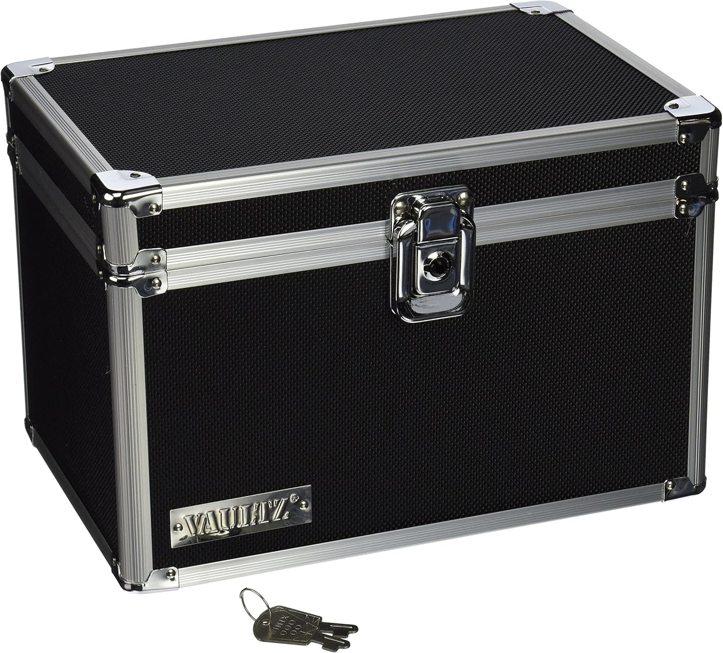 Vaultz VZ01280 Lockable Index Card Holder, 5x8 Organizer Box