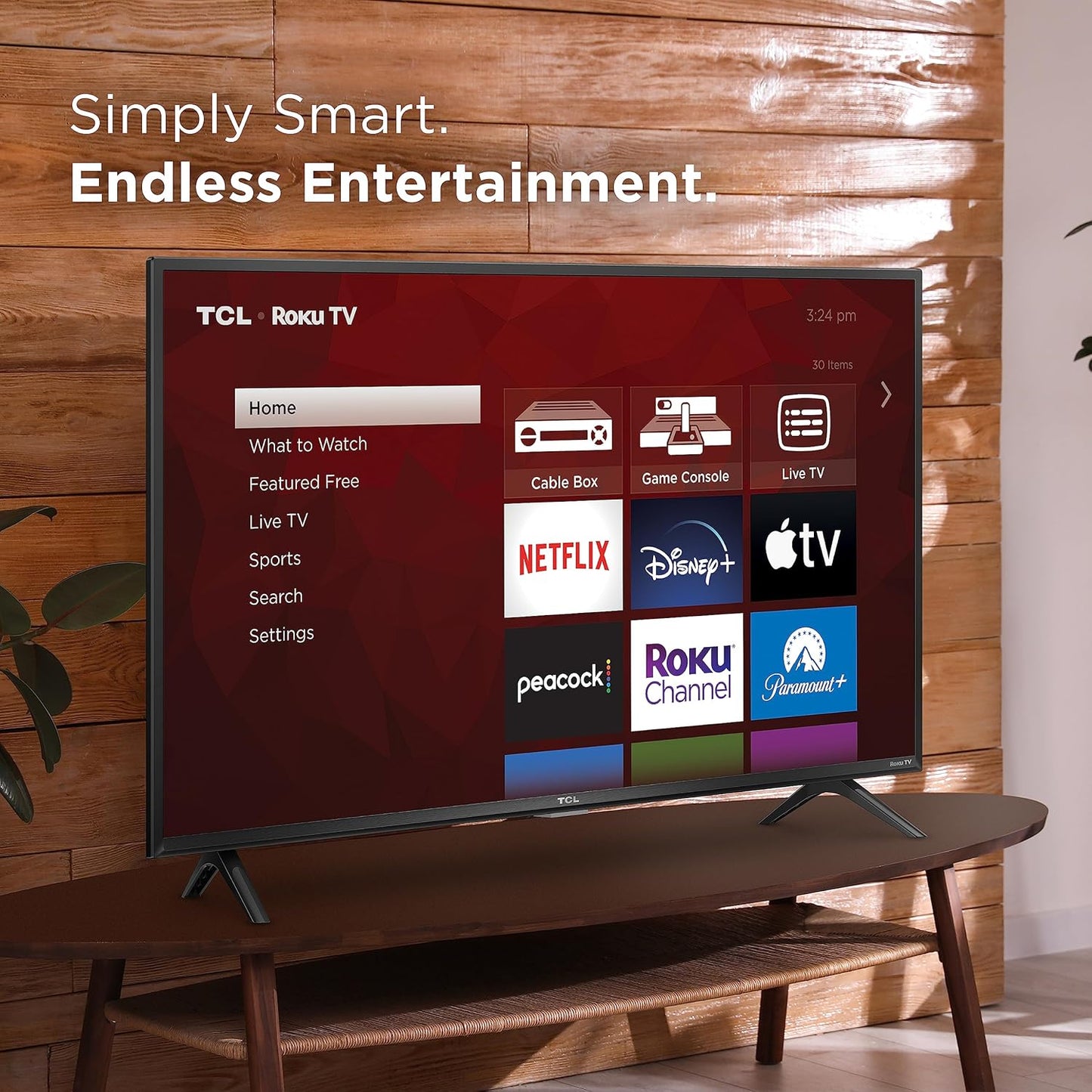 TCL 40S355 40" Class 3-Series Full HD 1080p Roku Smart TV