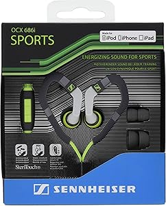 Sennheiser FBA_OCX 686i Sports In-Ear Headphones Green — main product image