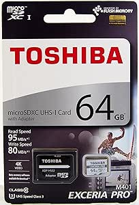 Toshiba THN-M401S0640A2 64GB EXCERIA PRO Micro SD Card