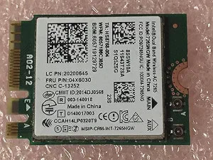 Intel 7265NGW Dual Band Wireless-AC WiFi BT Adapter