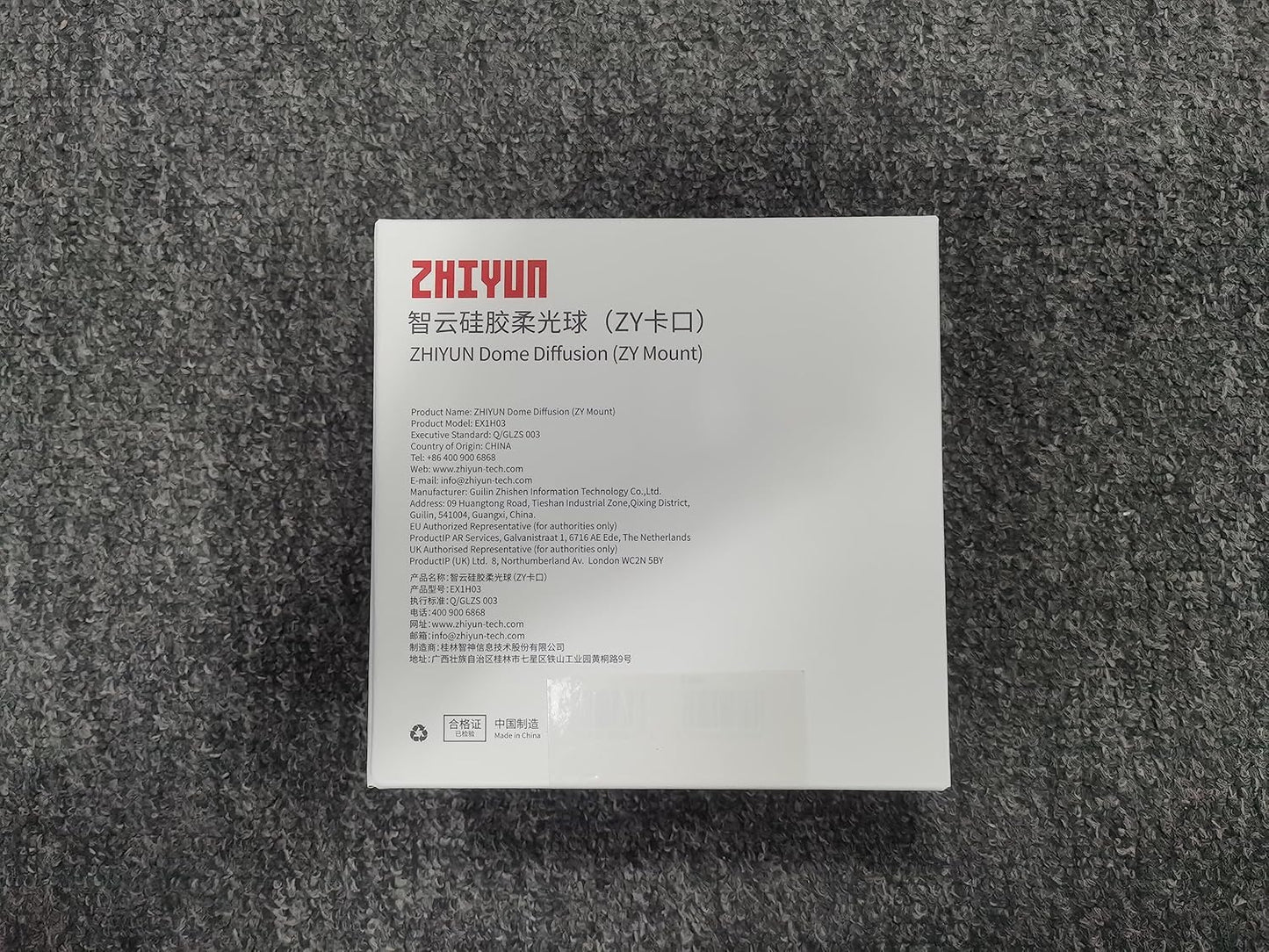 Zhiyun Dome Diffusion ZY Mount Molus G60 X100