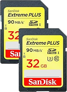SanDisk SDSDXSF-032G-GNCI2 32GB Extreme Plus SDHC 2-Pack — main product image