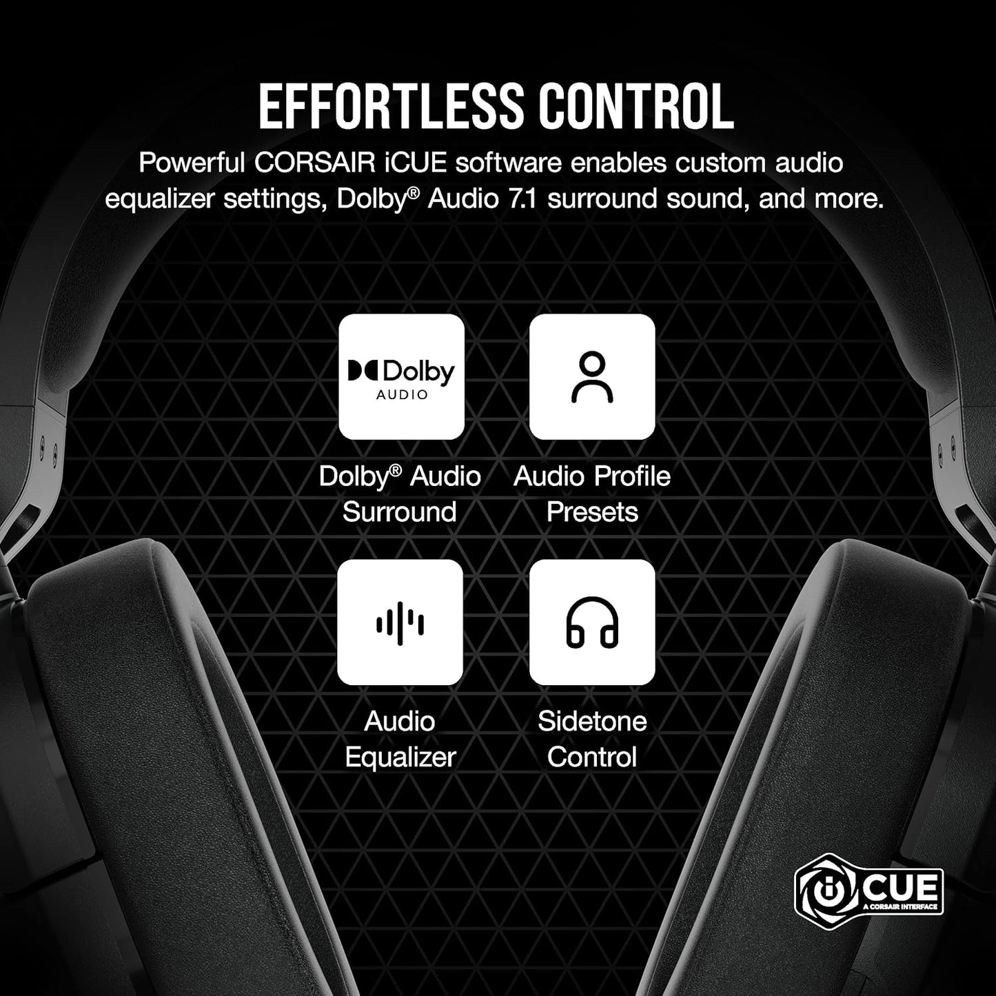 Corsair HS55 SURROUND Gaming Headset Dolby 7.1 Renewed