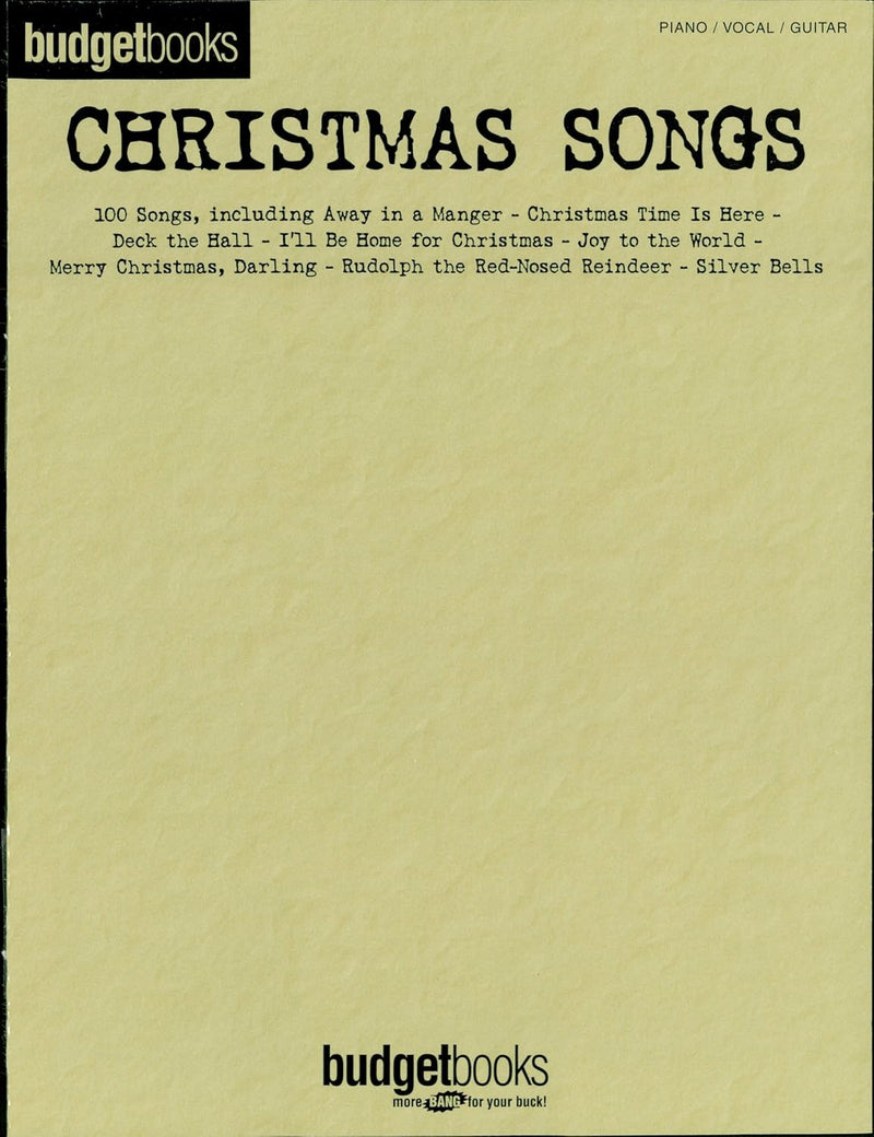 Hal Leonard Corporation Christmas Songs Budget Books — main product image