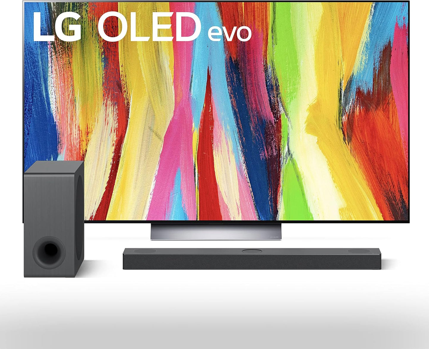 LG 55-inch OLED evo C2 4K Smart TV Alexa Soundbar