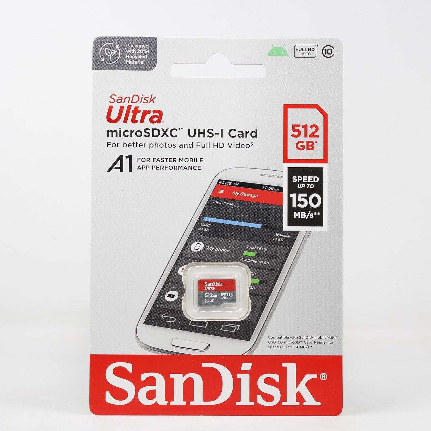 SanDisk SDSQUA4-512G-GN6MN 512GB Ultra microSD