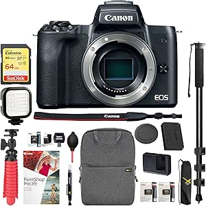 Canon E1CNEOSM50KBOD EOS M50 4K Camera with Pro Bundle