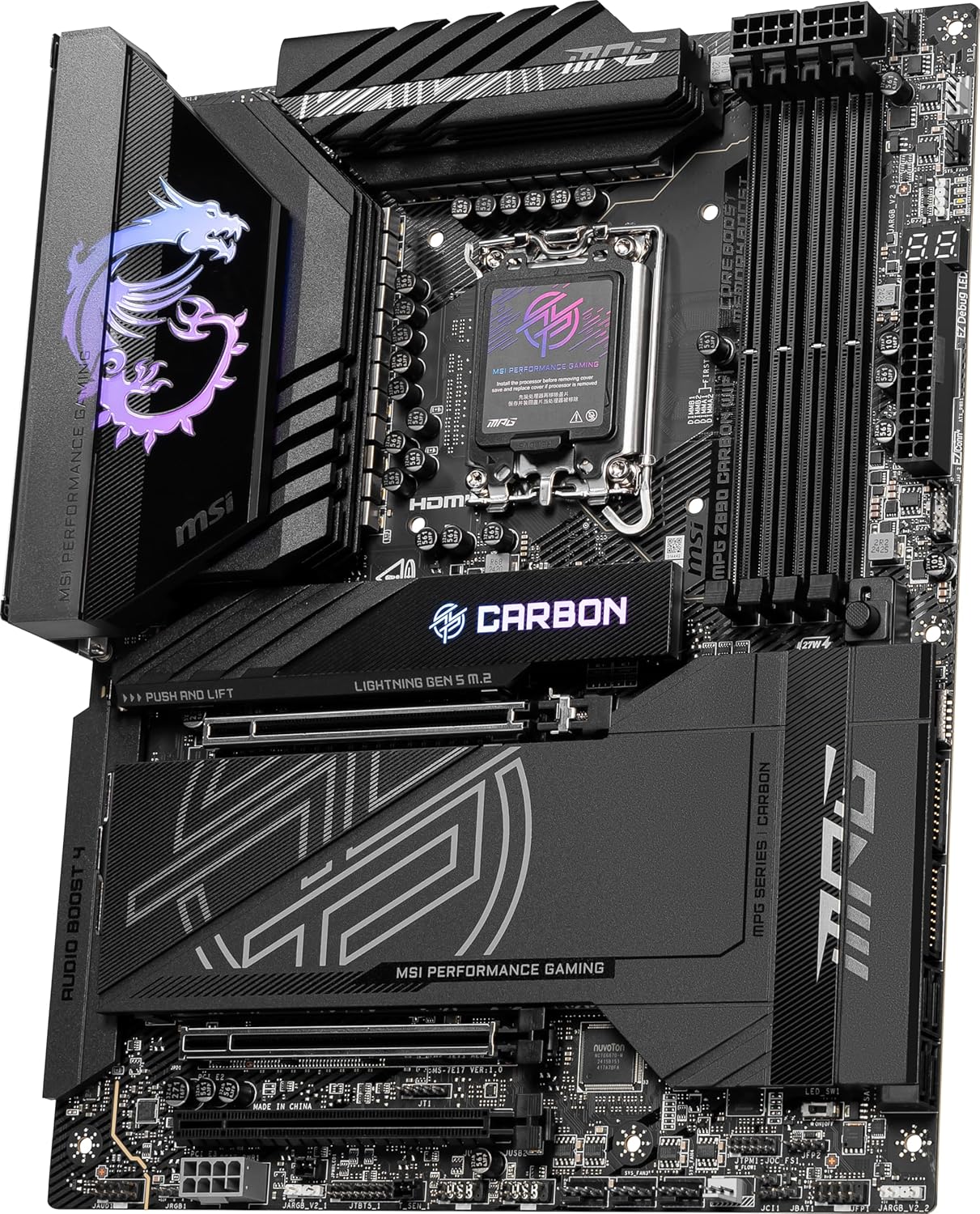 MSI MPG Z890 CARBON WIFI LGA 1851 Gaming Motherboard