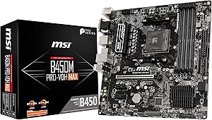 MSI B450PVDHMAX ProSeries AMD Ryzen Micro-ATX Motherboard