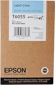 Epson T605500 UltraChrome K3 Light Cyan Ink Cartridge