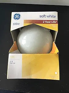 GE 16742 Decorative G40 Globe Bulb 100W Soft White