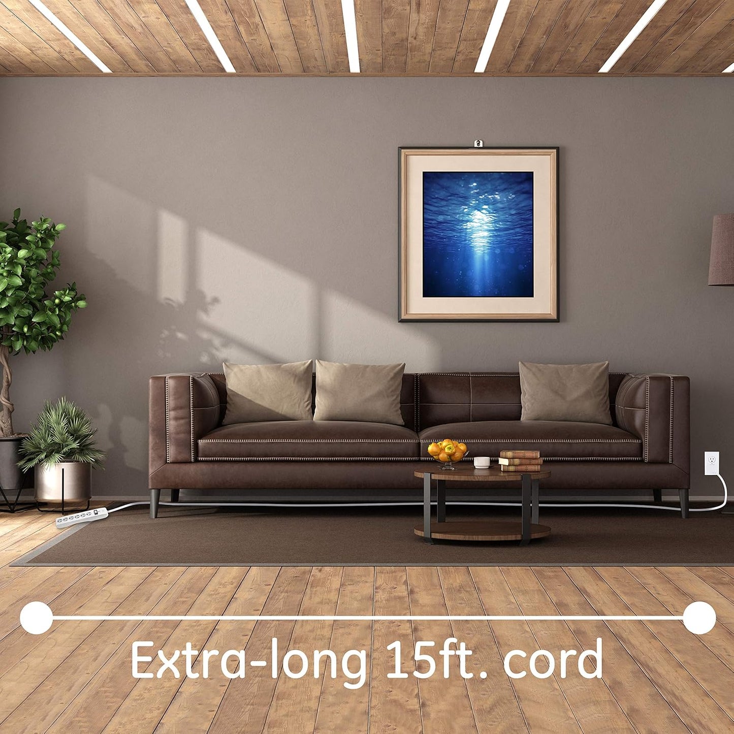 GE DFTQ-R193 6-Outlet Surge Protector 4-Pack - 15ft Cord