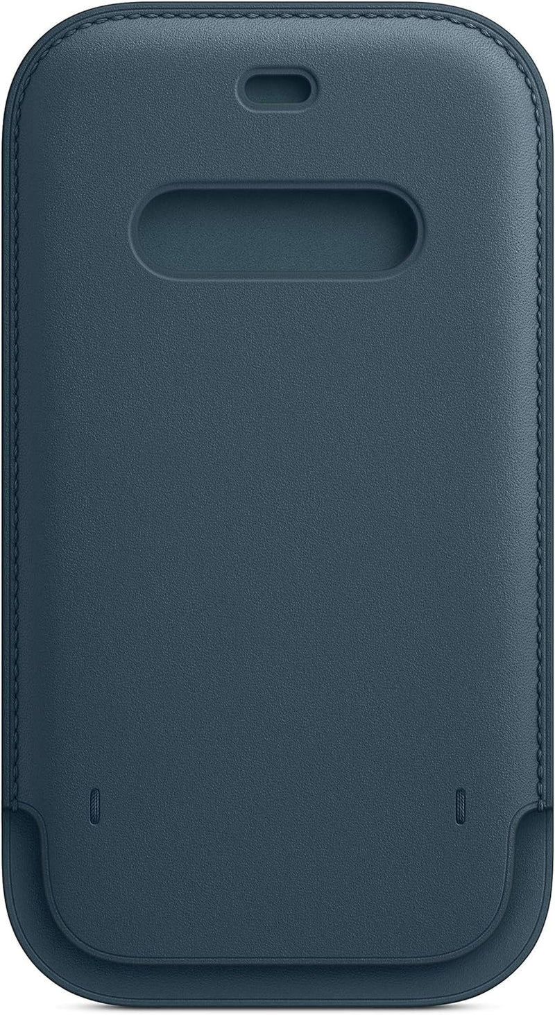 Apple iPhone 12/12 Pro Leather Sleeve Baltic Blue MagSafe — main product image