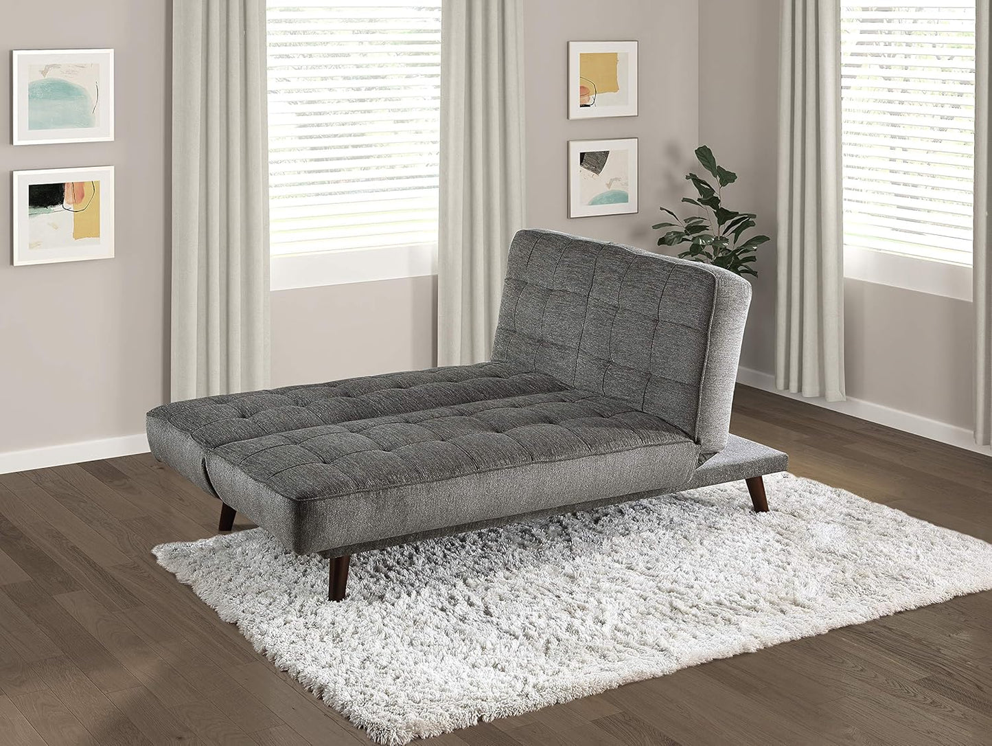 Lexicon 194840120780 Bowen Dark Gray Futon Sofa