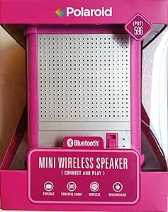 Polaroid Mini Wireless Speaker Bluetooth Portable Pink