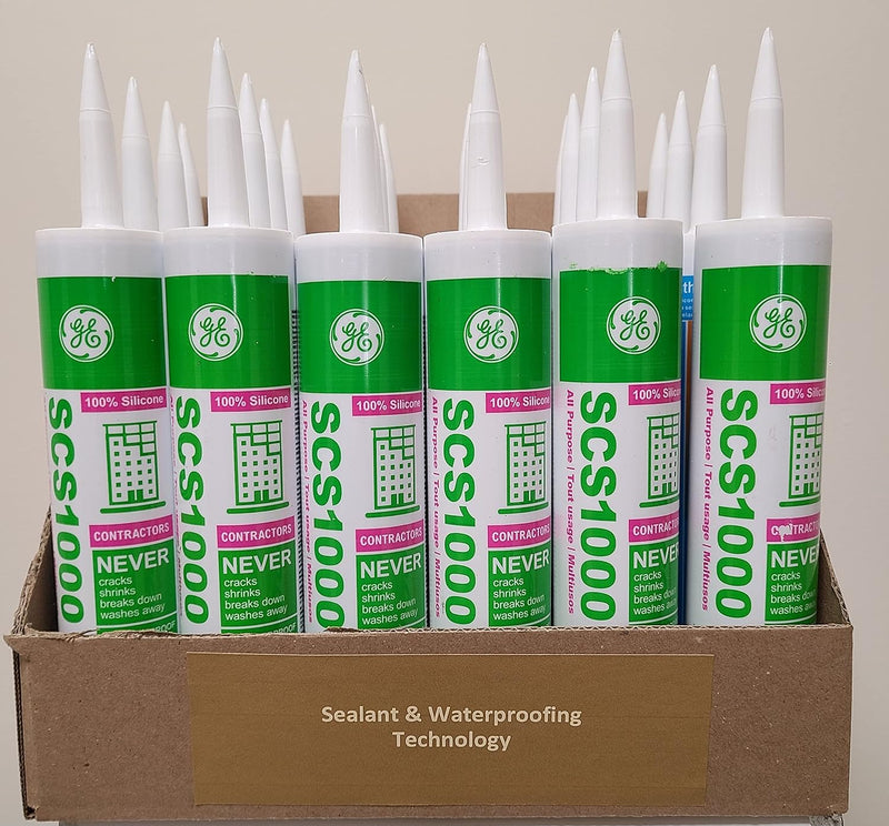 GE SCS1000 Contractors Silicone Sealant Clear (Case of 24) — main product image