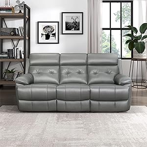 Lexicon 194840170600 Inkwood Gray Reclining Sofa — main product image