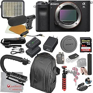 Sony ILCE7C/B Alpha a7C Mirrorless Camera Video Bundle