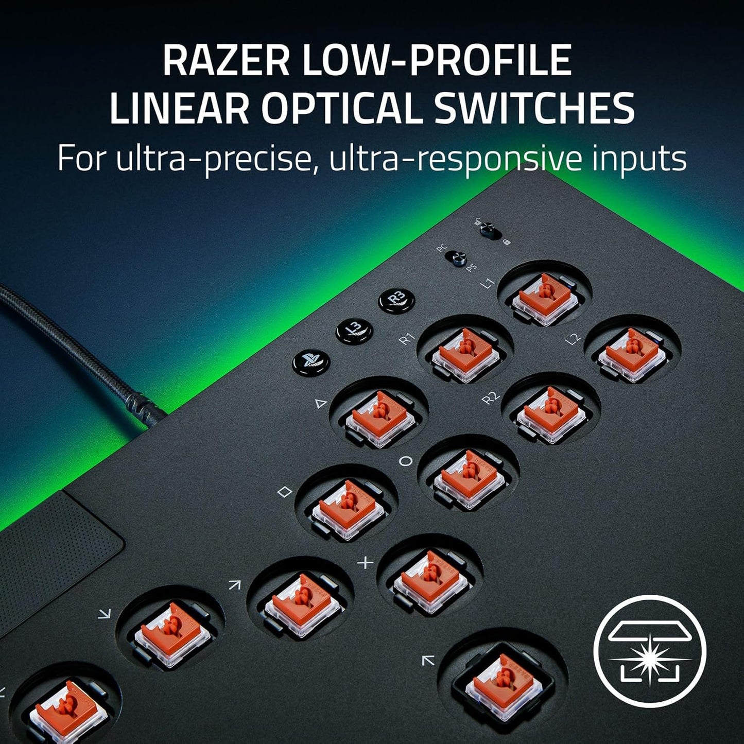 Razer Kitsune PS5/PC All-Button Arcade Controller