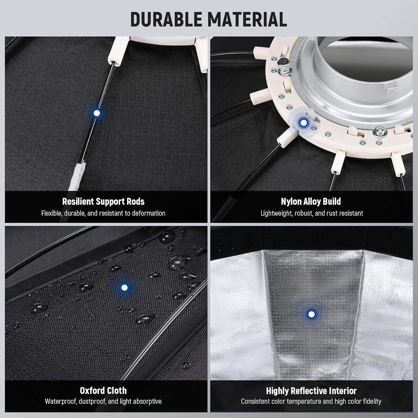 Neewer 65 cm Bowens Mount Parabolic Softbox Kit