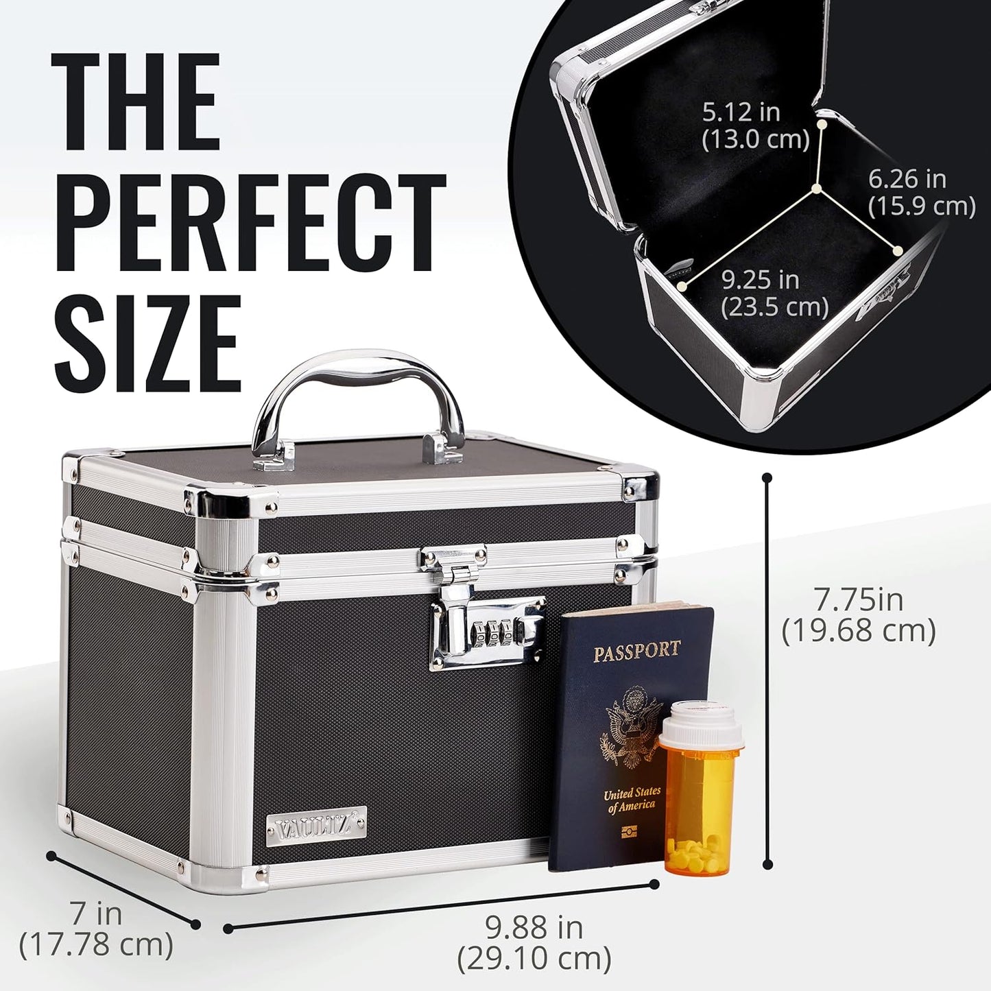 Vaultz VZ00102 Black Combination Lock Box