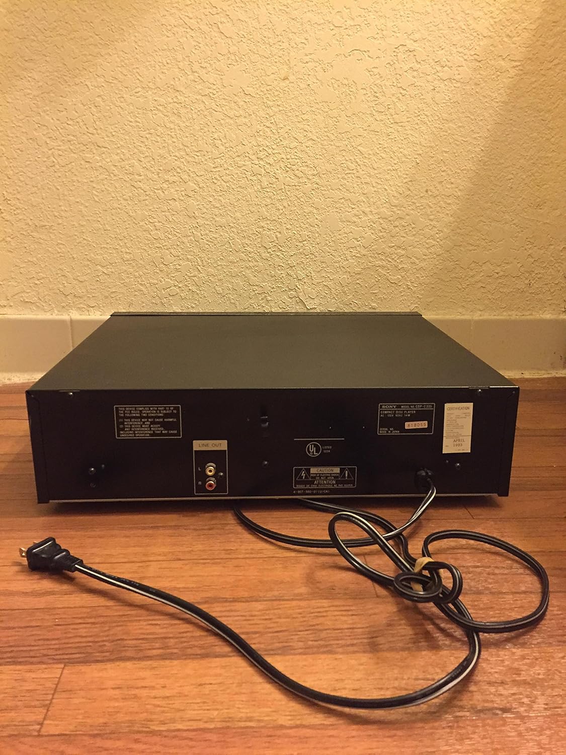 Sony CDP-C335 5-Disc CD Changer Player