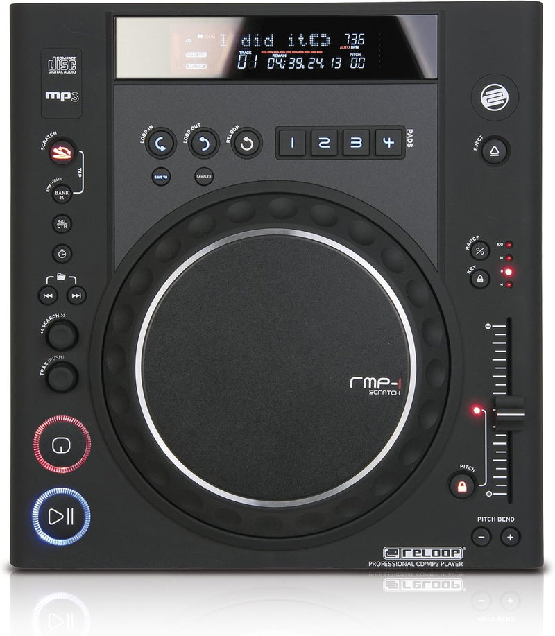 Reloop AMS-RMP-1-SCRATCH-MK2 Table Top Scratch CD Player — main product image